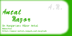 antal mazor business card